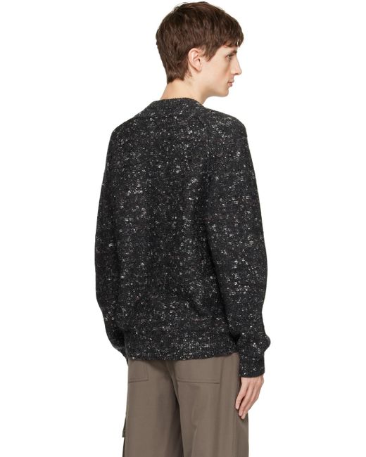 Helmut Lang Black Raglan Sleeve Sweater for men