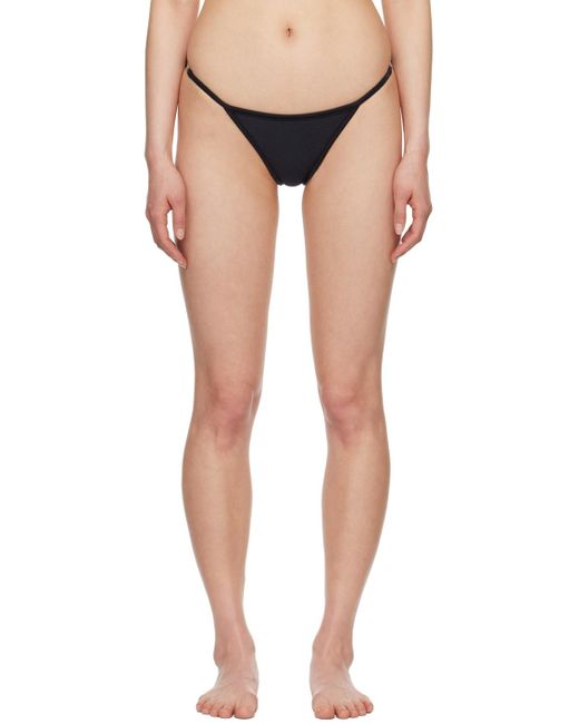 Coperni Black Branded Bikini Bottom