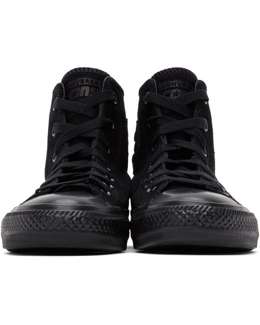 Converse Suede Chuck Taylor All Star Pro Hi Sneakers in Black for Men |  Lyst Australia