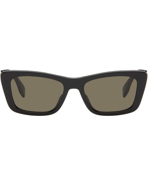 Fendi Brown Lettering Sunglasses for men