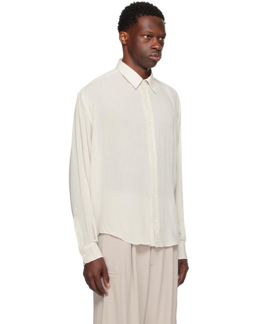 Chemise droite blanc cassé AMI pour homme en coloris Multicolor