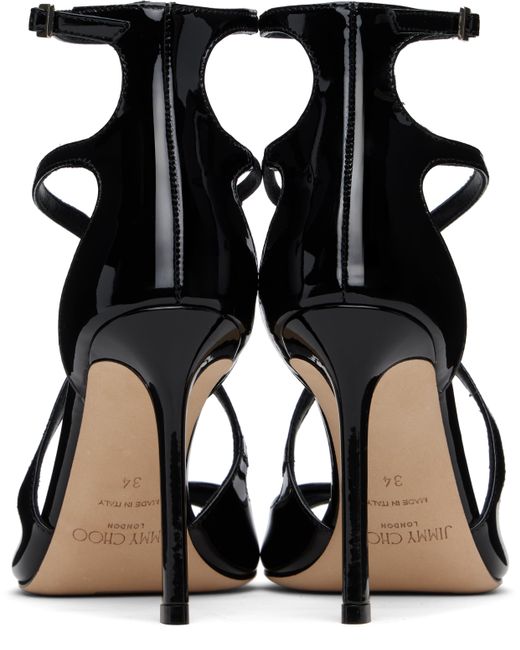 Jimmy Choo Black Azia 95 Heeled Sandals