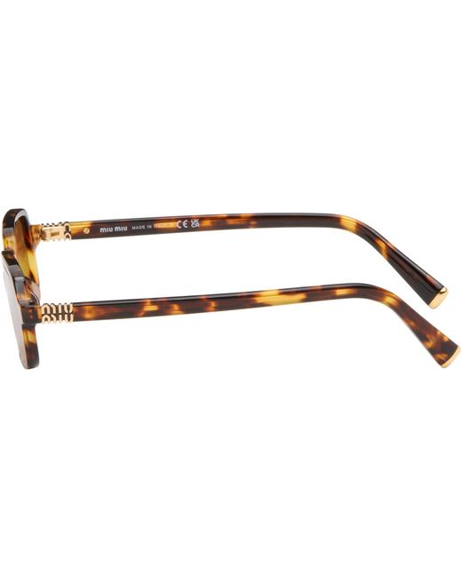Miu Miu Brown 'Miu Regard' Sunglasses
