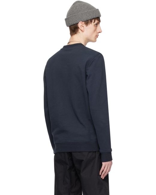 Belstaff Blue Navy Appliqué Sweatshirt for men