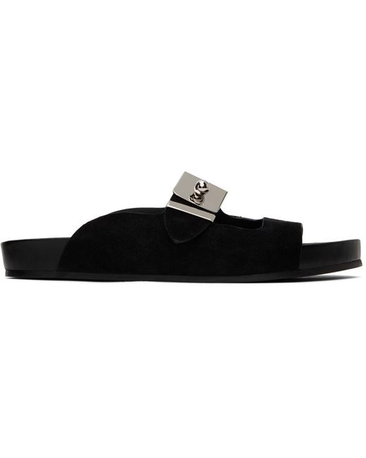 Lanvin Black Tinkle Sandals for men