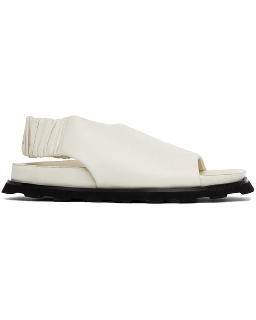 Proenza Schouler Black Off-white Slingback Fuss Sandals