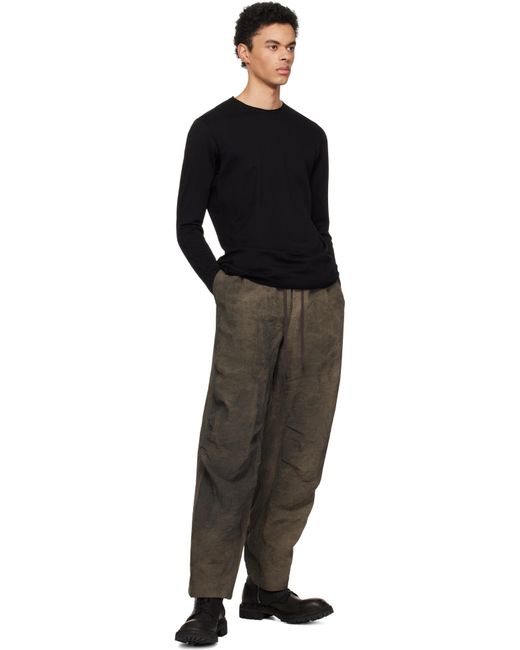メンズ DEVOA ブラック Soft スウェットシャツ Black