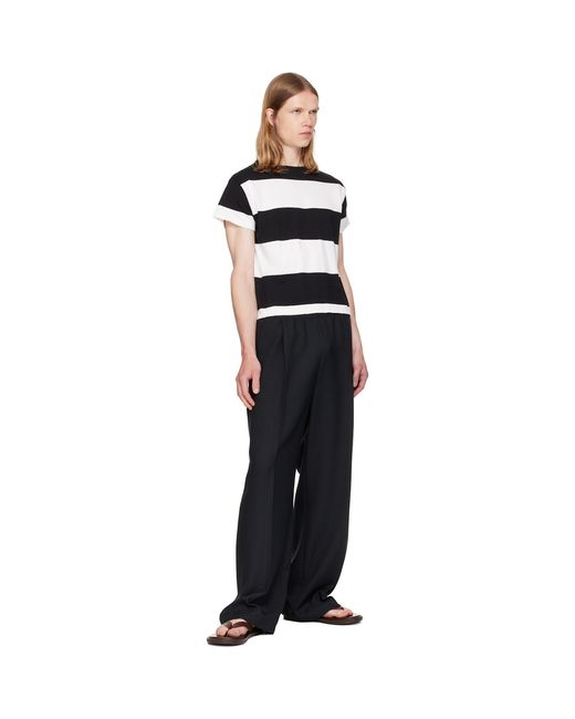 Second/Layer Black Ultimo Knit T-Shirt for men