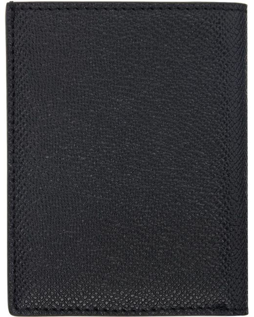 TOM FORD ブラック グレインレザー マネークリップ カードケース メンズ Tom Ford ブラック スモール グレインレザー