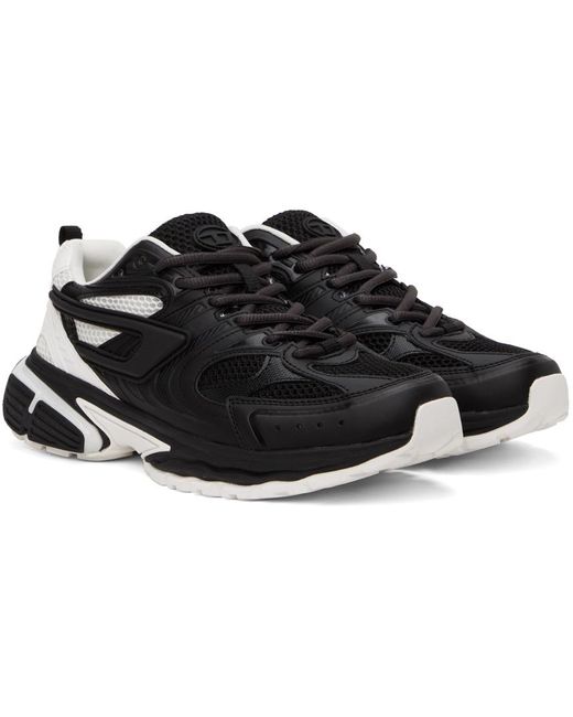 DIESEL Black S-serendipity-two-tone Sneakers In Mesh And Pu for men
