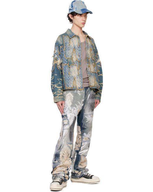 Who Decides War Blue Overlay Jacket for men