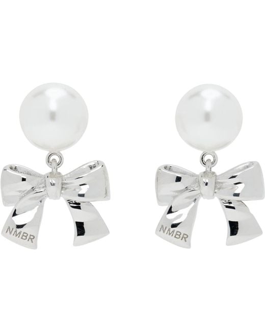 NUMBERING Black #9118 Earrings