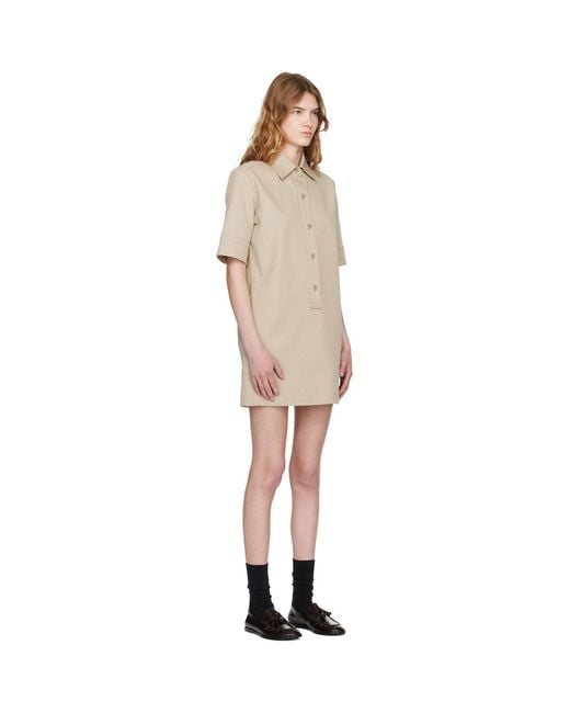 A.P.C. Black Poly Mini Dress