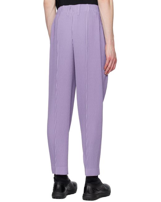 Homme Plissé Issey Miyake Homme Plissé Issey Miyake Purple Tailored Pleats 2 Trousers for men