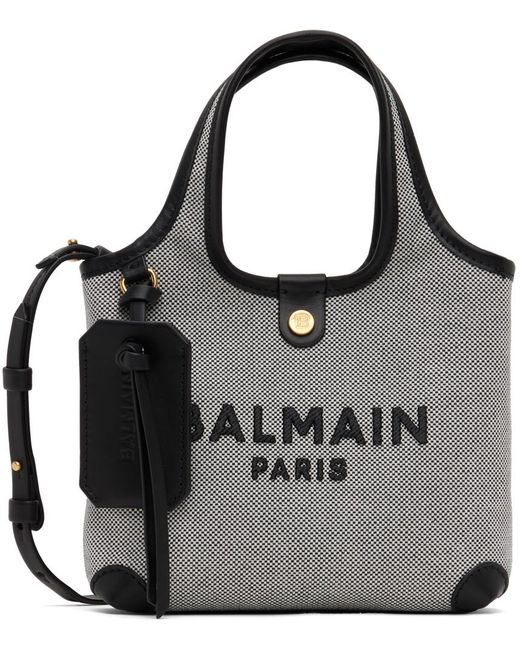 Balmain Black B Army Grocery Bag