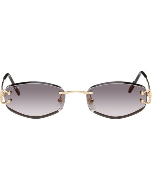 Cartier Brown 'Classic C De Sunglasses for men