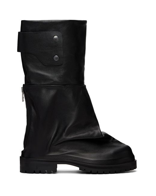 424 Black Dragonrider Boots for men