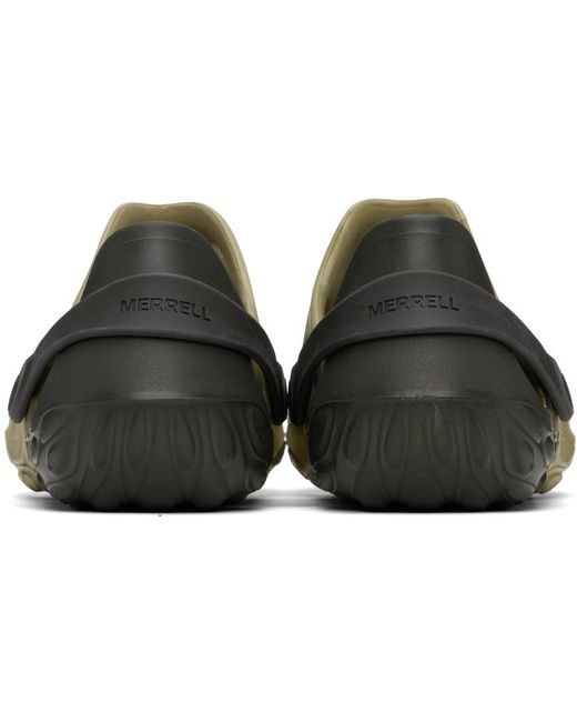 Sandales de style mocassin hydrofuges drift vertes Merrell pour homme en coloris Black
