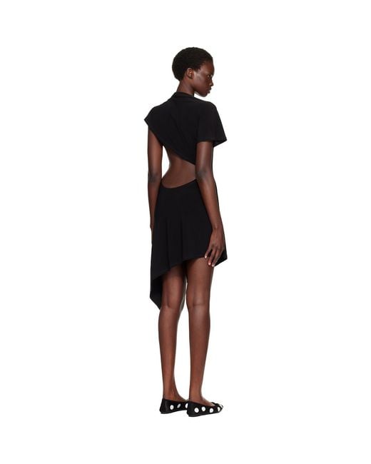 Sandy Liang Black Sonar Minidress