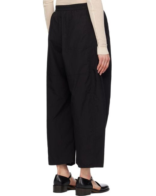 Lemaire Black Cropped Trousers