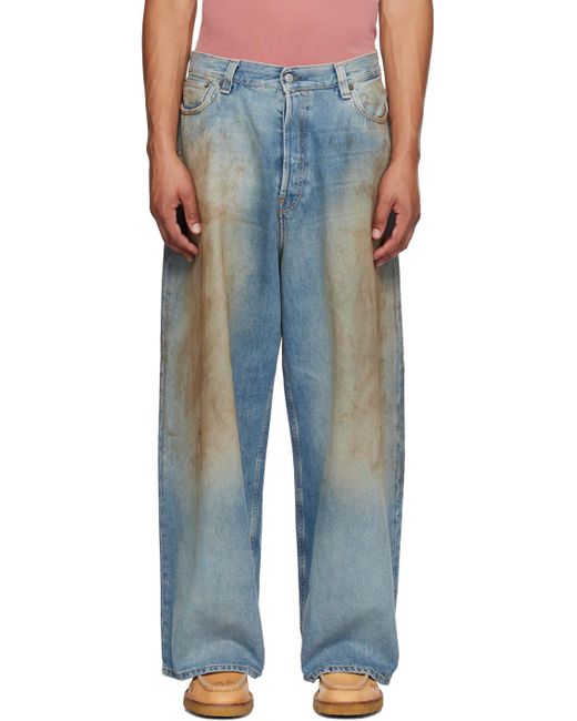 Acne Blue Super baggy Fit Jeans for men
