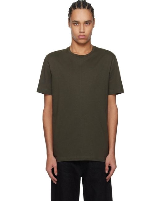 The Row Black Khaki Luke T-Shirt for men