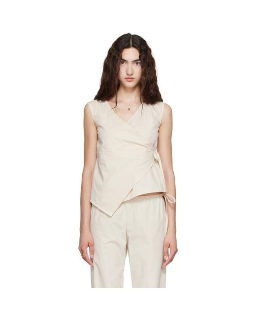 Brooke Callahan Natural Wrap Top