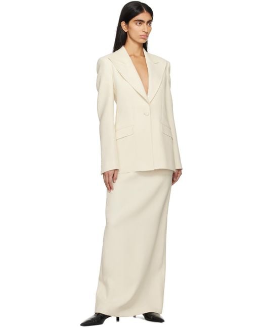 Gabriela Hearst Natural Off-white Robbia Maxi Skirt