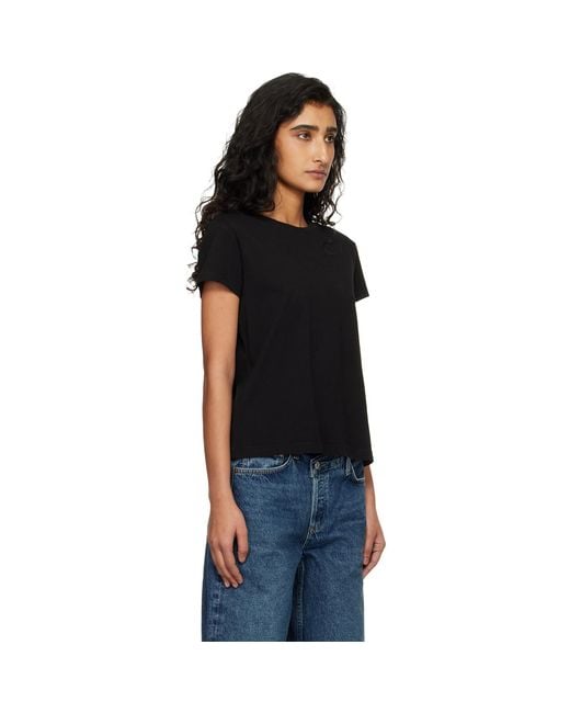 Agolde Black Long Line Adine T-Shirt