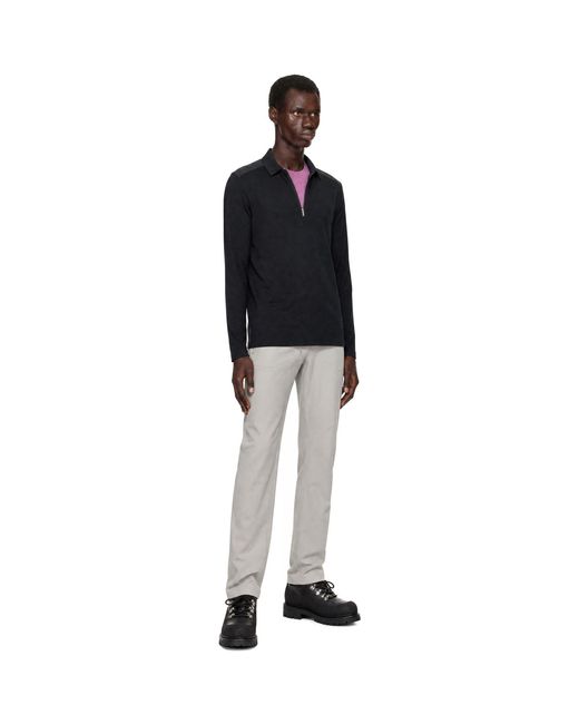 Veilance Black Frame Ls Polo for men