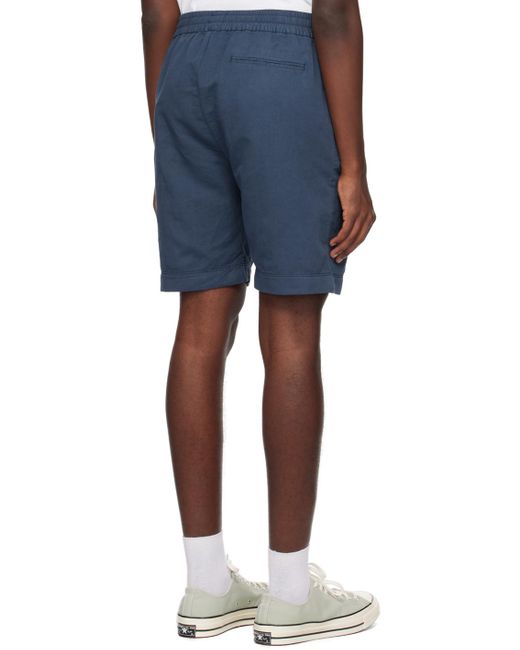 Sunspel Blue Drawstring Shorts for men