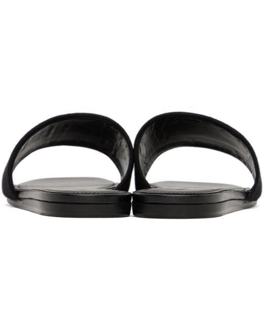 Givenchy Black 4G Flat Sandals