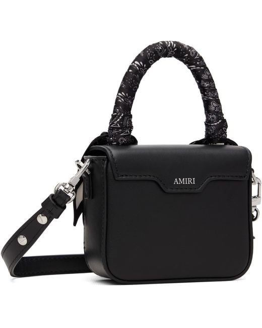 Amiri Black Nano Ma Bag