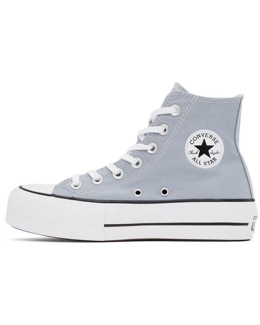 Converse Grey Chuck Taylor All Star Lift High Sneakers in Grey | Lyst Canada