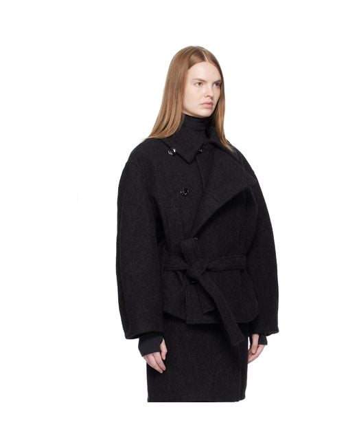 ジャケット・アウター LEMAIRE ASYMMETRICAL BATHROBE COAT LEMAIRE