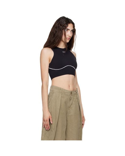 Off-White c/o Virgil Abloh Black 'Off' Stamp Seamless Crop Top