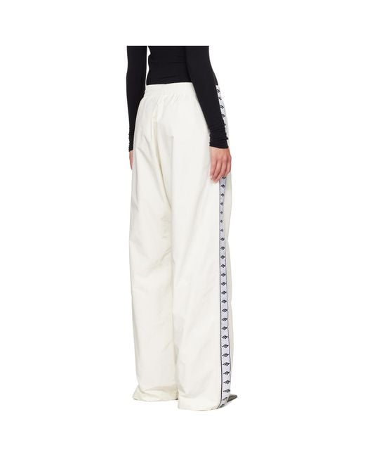 Balenciaga Black Off- Techno Cotton Poplin Track Pants