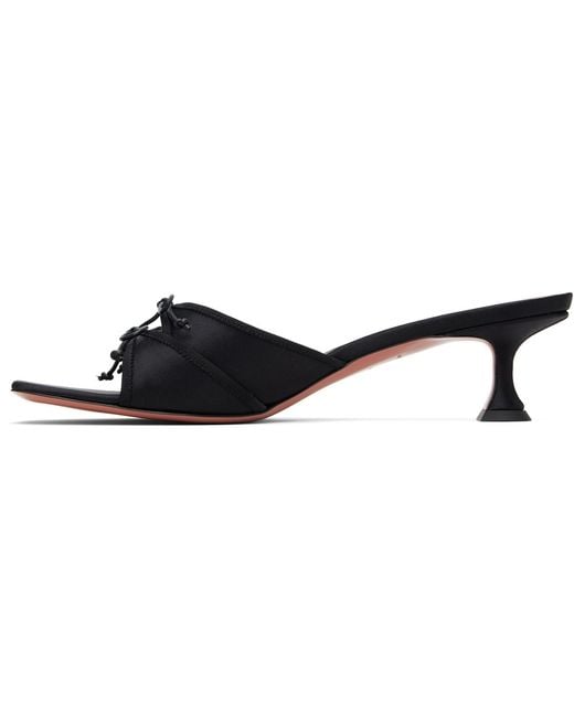 AMINA MUADDI Black Eleonora Slipper 45 Heeled Sandals
