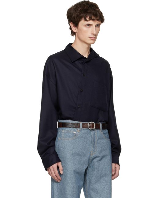 Jacquemus Blue 'The Cuadro' Shirt for men