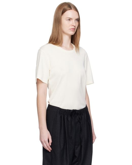 Lemaire Black Off- Rib T-Shirt