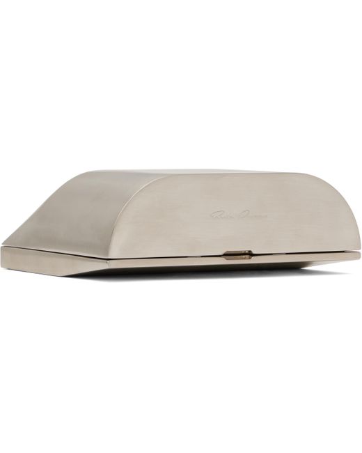 メンズ Rick Owens シルバー Hollywood Prong クラッチバッグ Natural