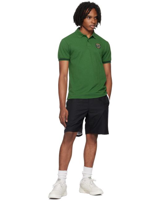 Lacoste Black Colorblock Shorts for men