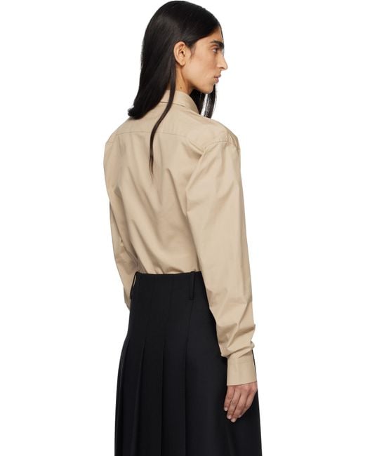 A.P.C. ベージュ Owen シャツ Black