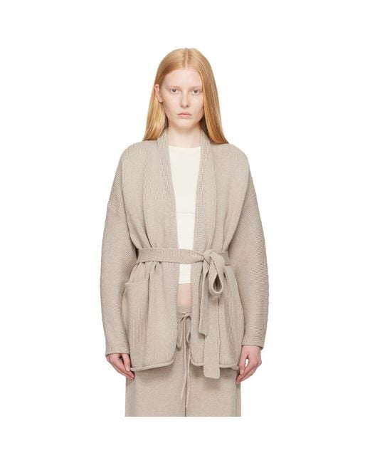 Lauren Manoogian Natural Taupe Coto Cardigan