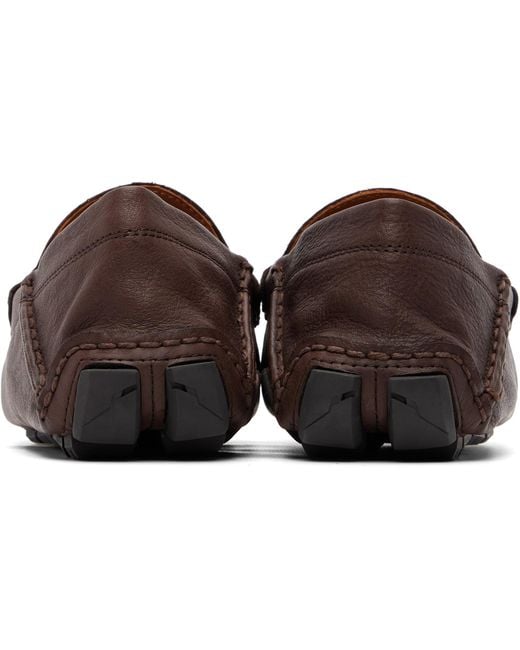Polo Ralph Lauren Brown Anders Leather Driver Shoes for men