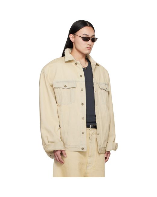 Lu'u Dan Natural Off- Drifter Denim Jacket for men