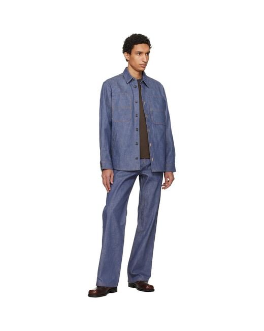 A.P.C. Blue Noah Denim Jacket for men