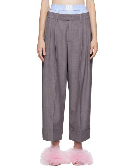 Alexander Wang Multicolor Gray Layered Trousers