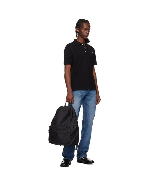 A.P.C. Black Backstage Backpack for men