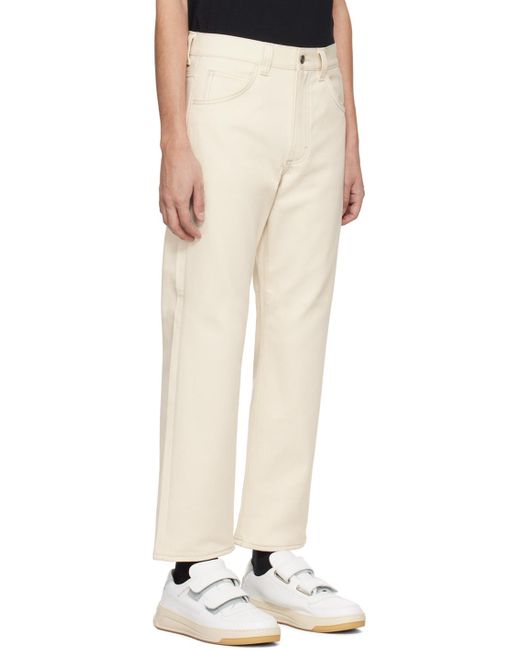 Acne Natural Off-white 1950 Jeans for men